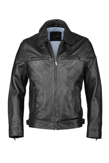 BUGATTI Lederjacke BUCASIMIRO Schwarz