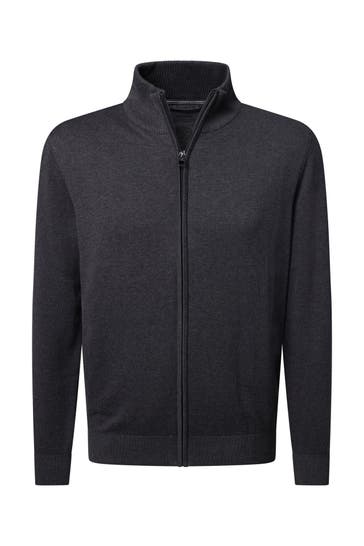 PIERRE CARDIN Strickjacke Anthra