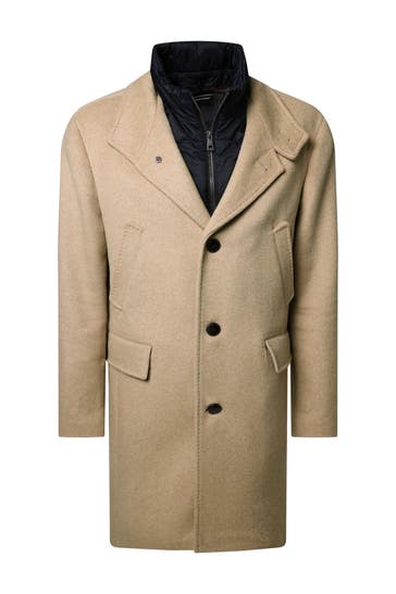PIERRE CARDIN Wollmantel Feather Gray