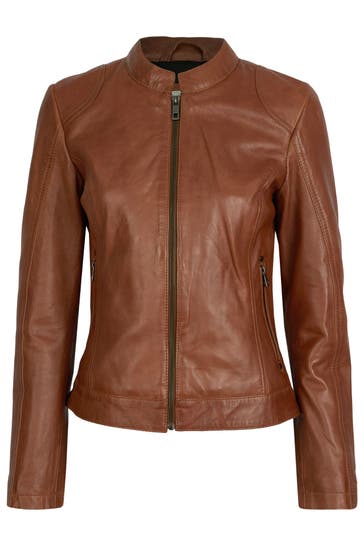 BUGATTI Lederjacke BULady-142 cognac