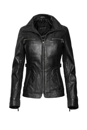 BUGATTI Lederjacke black