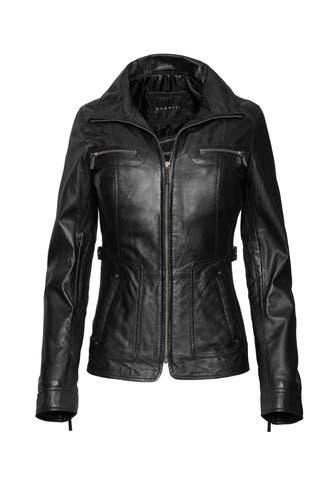 BUGATTI Lederjacke black