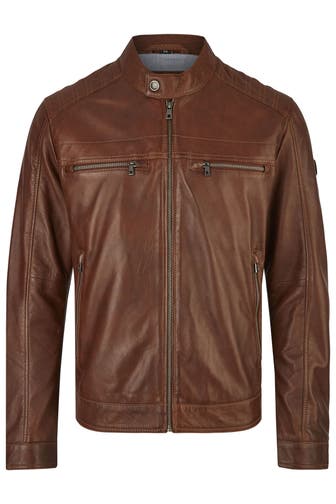 BUGATTI Lederjacke BUAMADEO Cognac