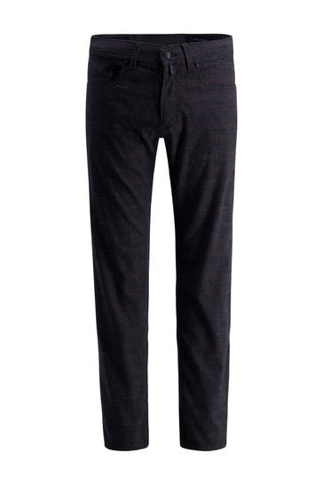 PIERRE CARDIN Chino Lyon Gray Pinstripe Tapered