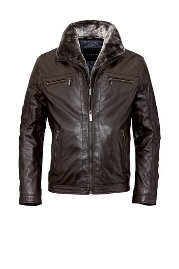 BUGATTI Lederjacke BUHEAVEN dunkelbraun