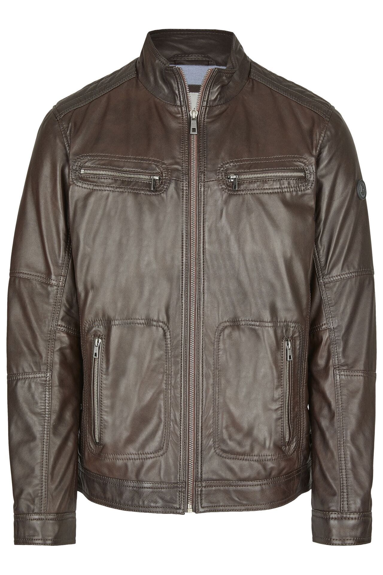 BUGATTI Lederjacke BUFIDELIO dunkelbraun, Bild 1