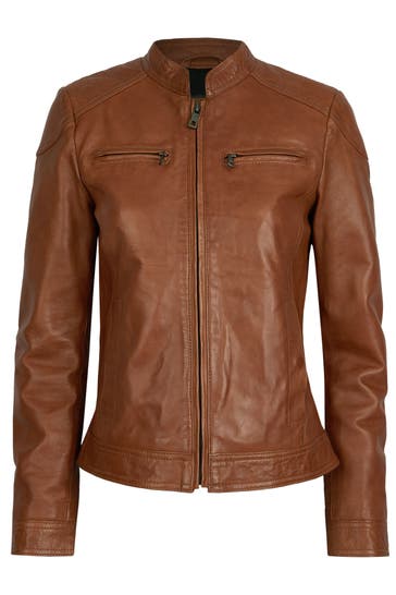 BUGATTI Lederjacke BULady-112 cognac