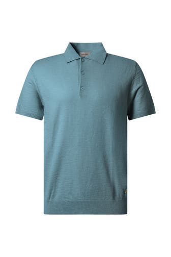 PIERRE CARDIN Polo-Shirt Smoke BLue