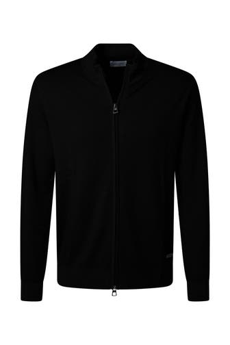 PIERRE CARDIN Strickjacke Schwarz