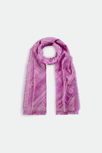 CODELLO Schal Schal aus Baumwolle mit SMILES ARE FREE-Message PINK MEDIUM