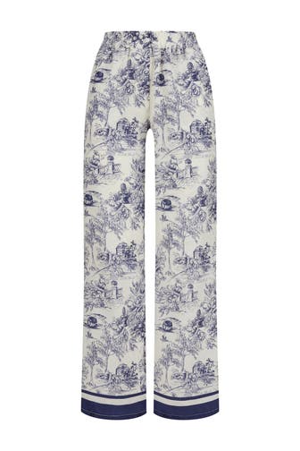 NICOWA Stoffhose JALIKO BLUE Loose Fit