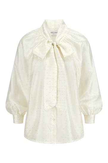 NICOWA Casual-Bluse FESTAWI WHITE