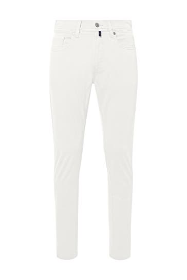 PIERRE CARDIN Chino Lyon WeiÃŸ Straight