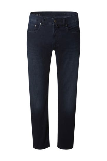PIERRE CARDIN Jeans Lyon blue/black used buffies Straight