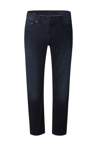 PIERRE CARDIN Jeans Lyon blue/black used buffies Straight