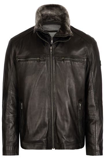 BUGATTI Lederjacke BUGERERO Schwarz