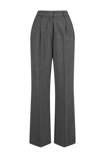 NICOWA Stoffhose VINIWA GREY PINSTRIPE Straight