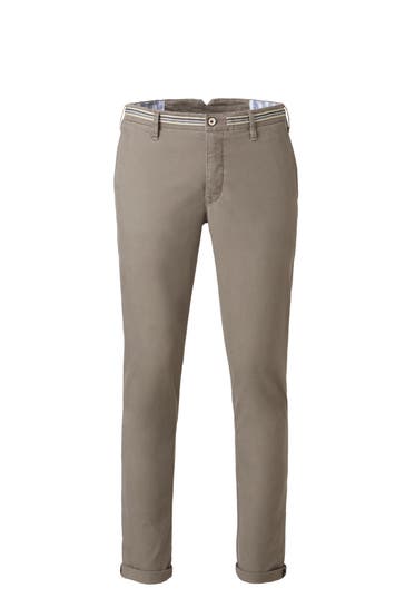 MMX Chino MICRO STRUCTURE BAUMWOLL CHINO stone Slim