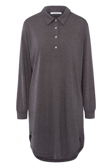 MYJAMA Nachthemd Calla dunkelgrau