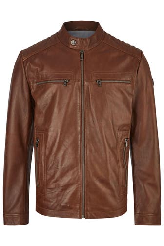 BUGATTI Lederjacke BUALBERTO Cognac