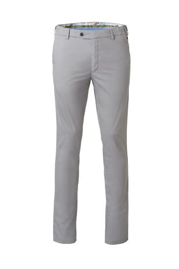 MEYER Chino FLEX BAUMWOLL CHINO grau Slim