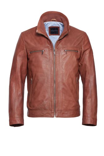 BUGATTI Lederjacke BUMATTI Cognac