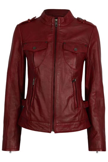 BUGATTI Lederjacke BULady-102 red