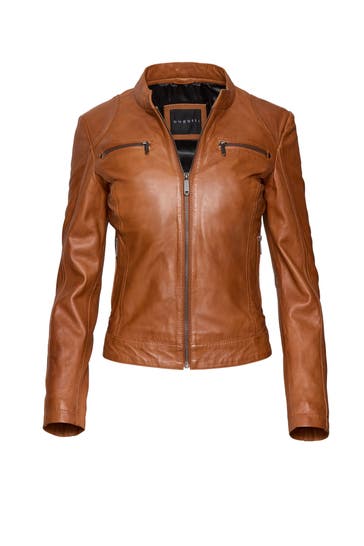 BUGATTI Lederjacke BULady-110 Cognac