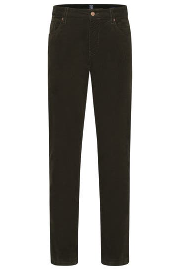 MEYER Stoffhose dunkelgrün Slim
