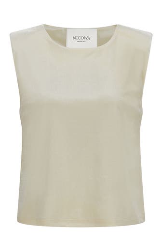 NICOWA T-Shirt VELLIO OFFWHITE LAMÉ