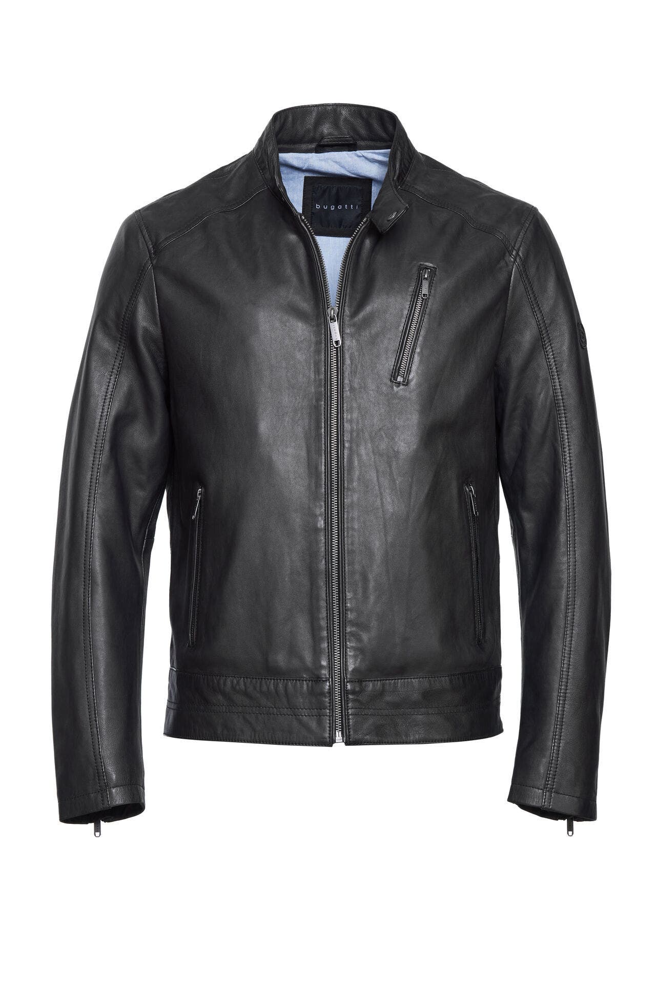 BUGATTI Lederjacke BURUBIO Schwarz, Bild 1