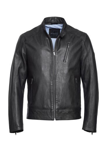 BUGATTI Lederjacke BURUBIO Schwarz