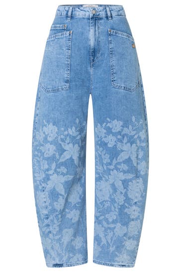 GANG Jeans 94ODINA floral summer wash Tapered