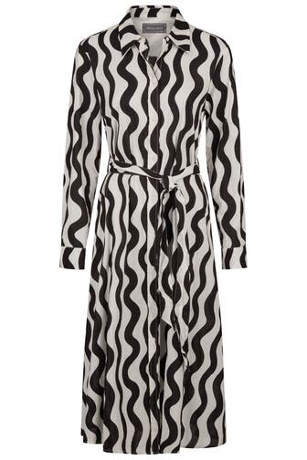 WHITE LABEL Casual-Kleid schwarz-weiß