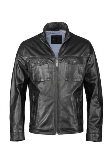 BUGATTI Lederjacke BUNICOLO Schwarz