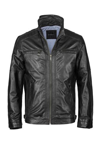 BUGATTI Lederjacke BUTEODORO Schwarz