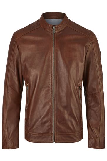 BUGATTI Lederjacke BUAPOLLO Cognac