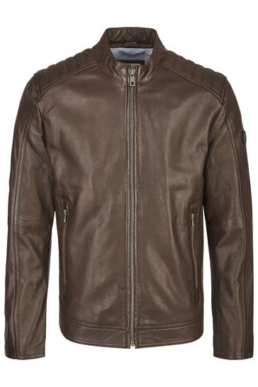 BUGATTI Lederjacke BUAPOLLO dunkelbraun