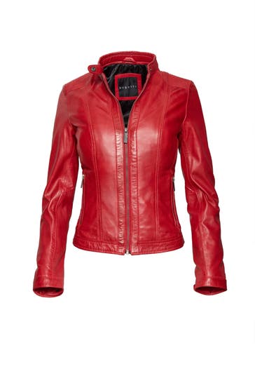 BUGATTI Lederjacke BULady-121 red