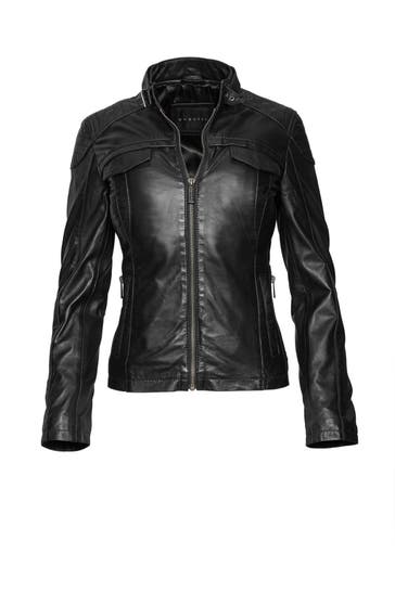 BUGATTI Lederjacke black