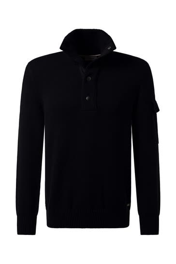 PIERRE CARDIN Pullover Schwarz