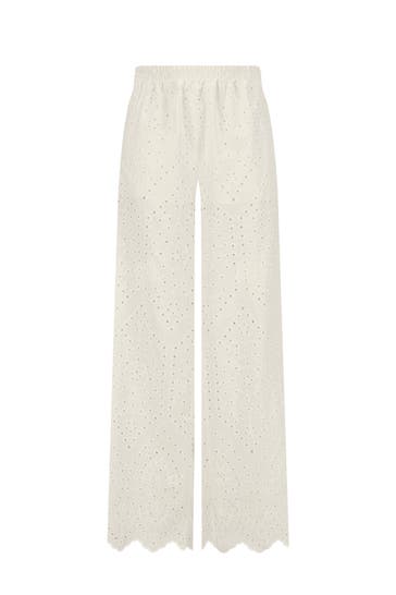 NICOWA Stoffhose NIMOLA WHITE Slim