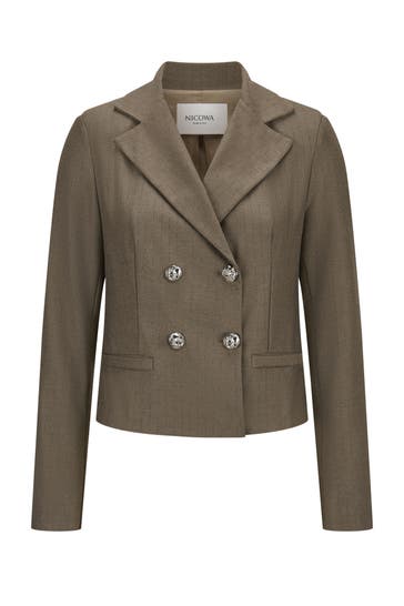 NICOWA Blouson CARLOWIA OLIVE PINSTRIPE