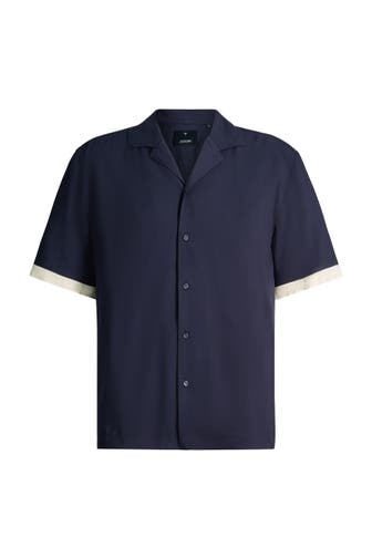 JOOP! Kurzarmhemd Kawo navy Regular Fit