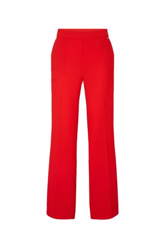 JOOP! Business-Hose Crêpe-Marlenehose in Rot rot Straight