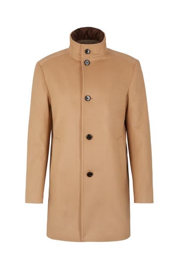 JOOP! Wollmantel Maico hellbraun