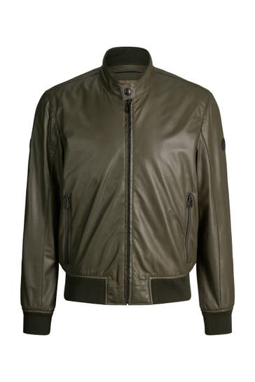 JOOP! Lederjacke Bamor grün