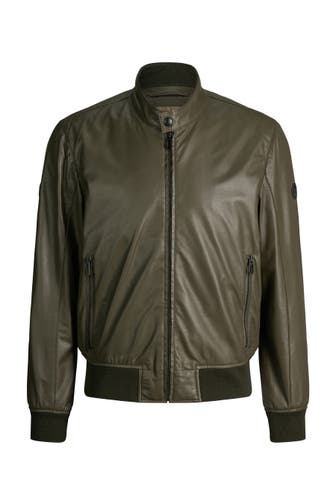 JOOP! Lederjacke Bamor grün