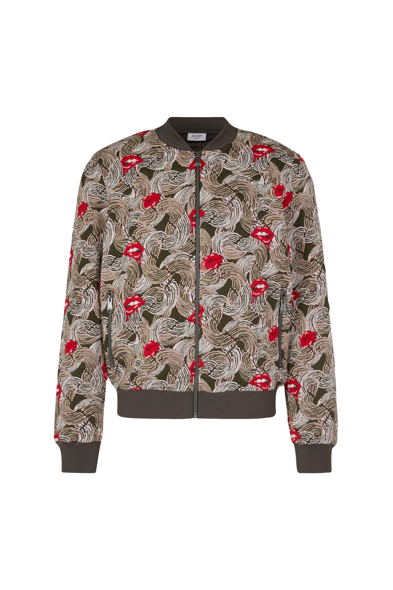 JOOP! Blouson Danger dunkelgrün/rot gemustert, Bild 1