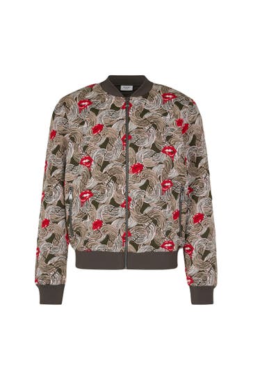 JOOP! Blouson Danger dunkelgrün/rot gemustert